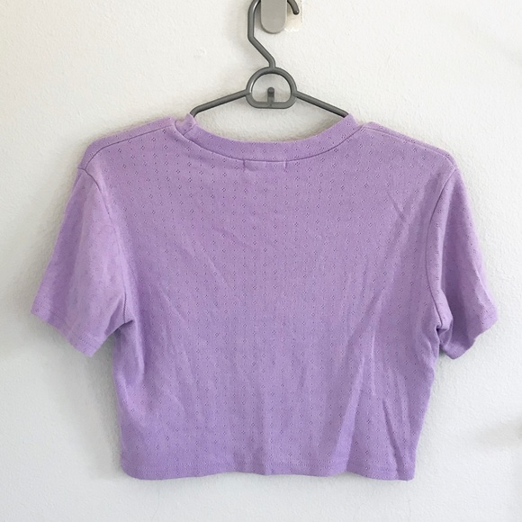 KOREA ALAND Cropped Knit Tee - Picture 6 of 6